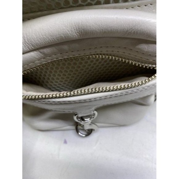 Rebecca Minkoff Net Mini Mab White Leather Backpack - Picture 5 of 11